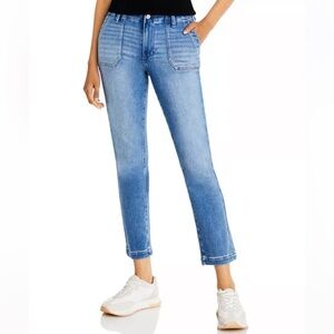 PAIGE Mayslie High Rise Ankle Straight Jeans Mel Denim Casual Women’s Size 25